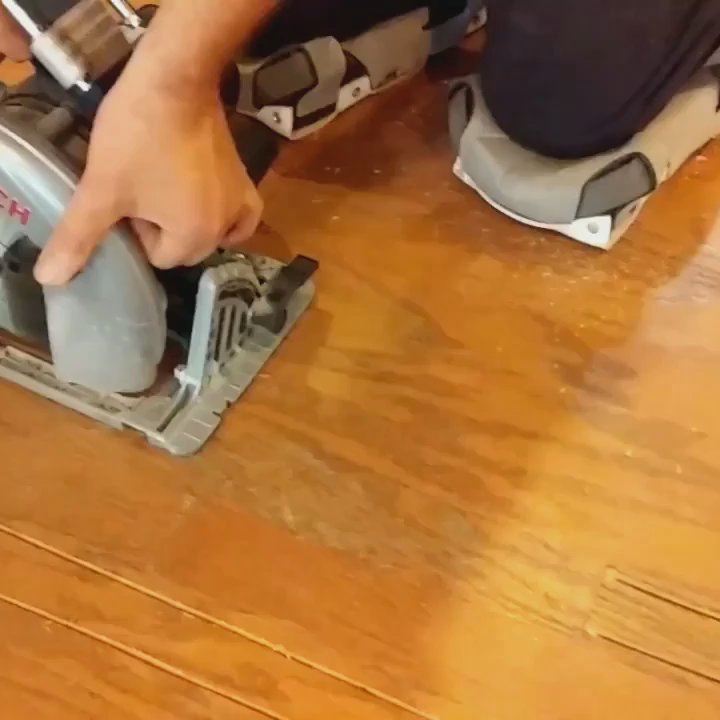 Simonetti Floor Contracting - This Dust Collection Saw makes a big difference when performing Board Replacement Repairs in an occupied home. Engineered floor in Durham. - Flooring Near Me