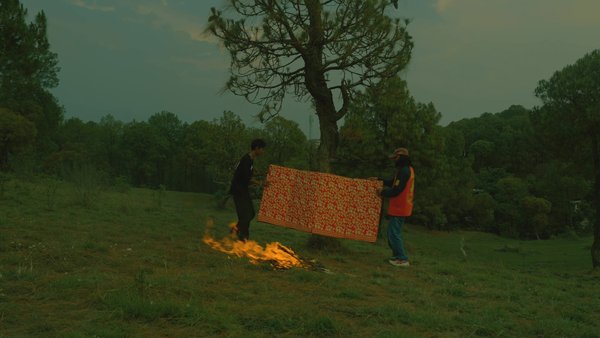 Photo of A small bonfire stor