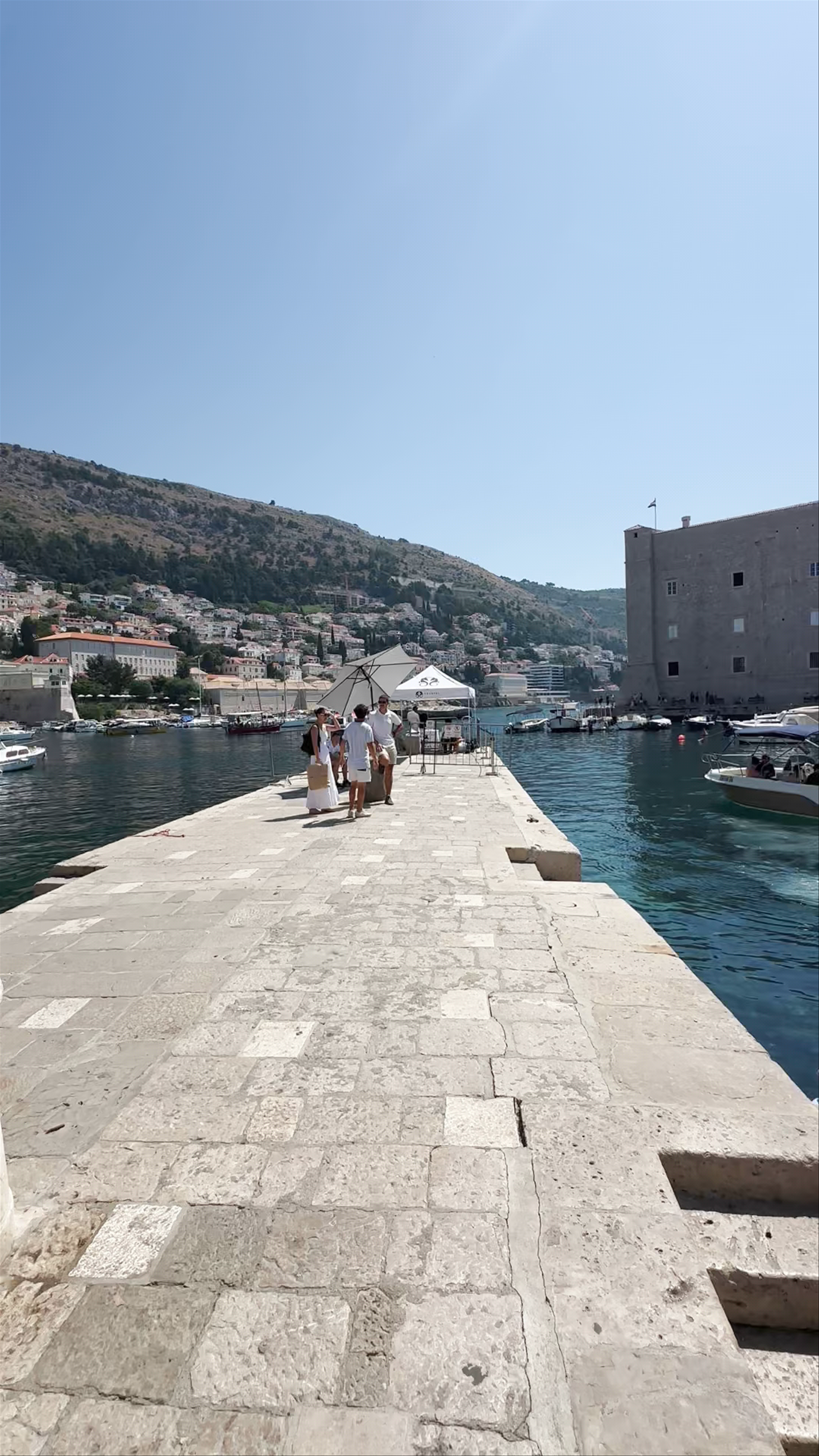 Sunny Day at Porat Dubrovnik Pier, Croatia