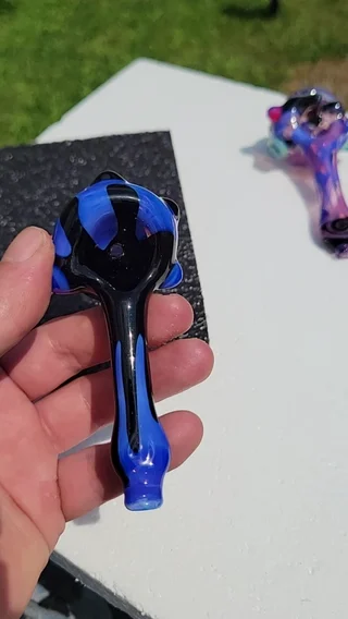 Preview pic of Opal skyline and galaxy color drip spoon