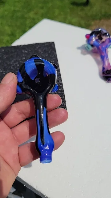 Preview pic of Opal skyline and galaxy color drip spoon