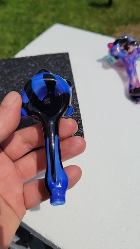Preview pic of Opal skyline and galaxy color drip spoon