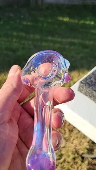 Preview pic of Bubble hash spoon #34 large ghost and star gazer