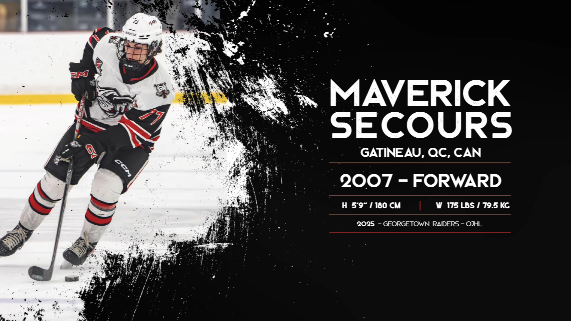 Maverick Secours: Georgetown Raiders Highlight Reel - Goals, Assists & Hits - OJHL 2025 - PART 1