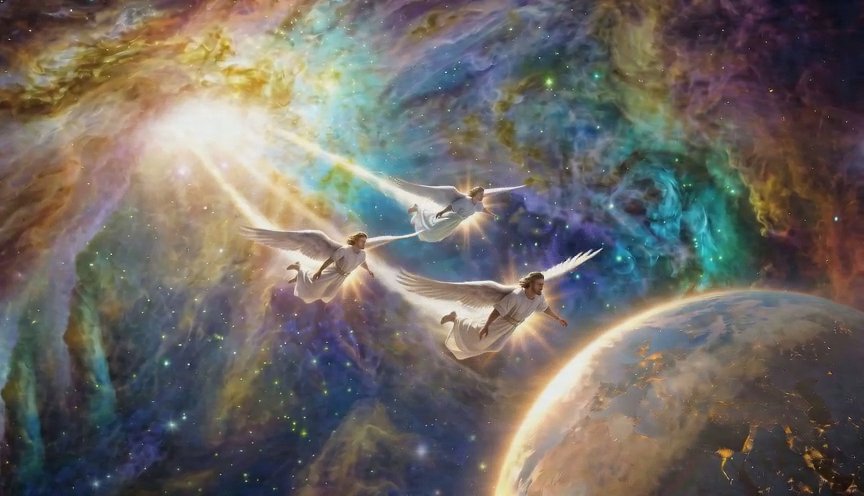 Celestial Messengers Descending Upon The World