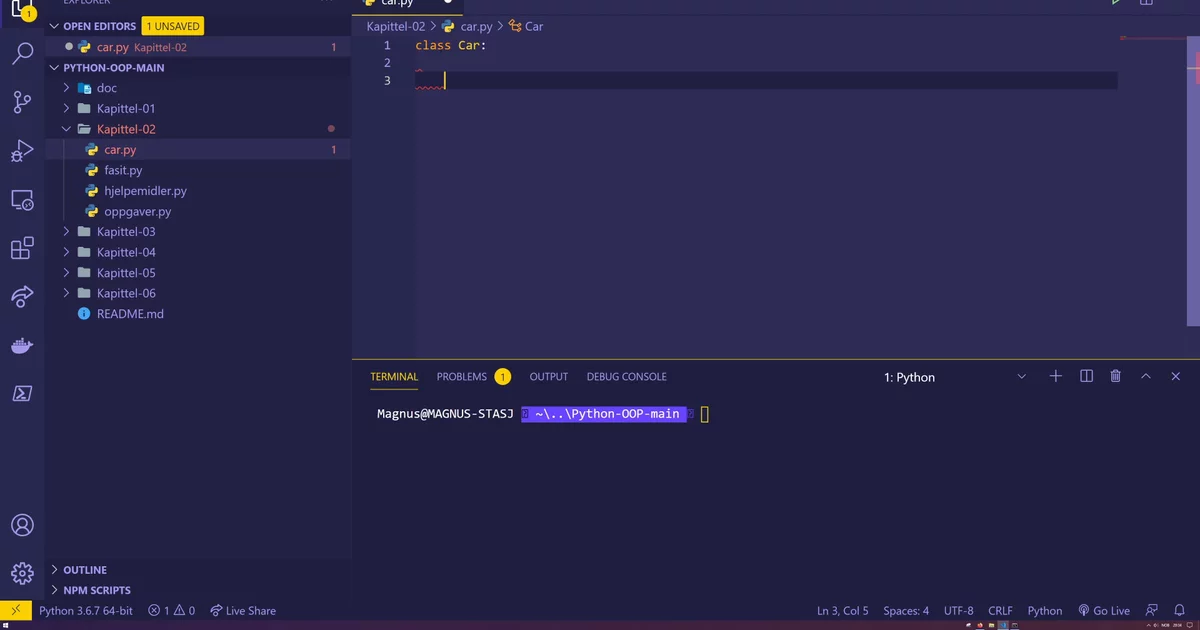 Slik lager du klasser og objekter i Python | Utdannet.no