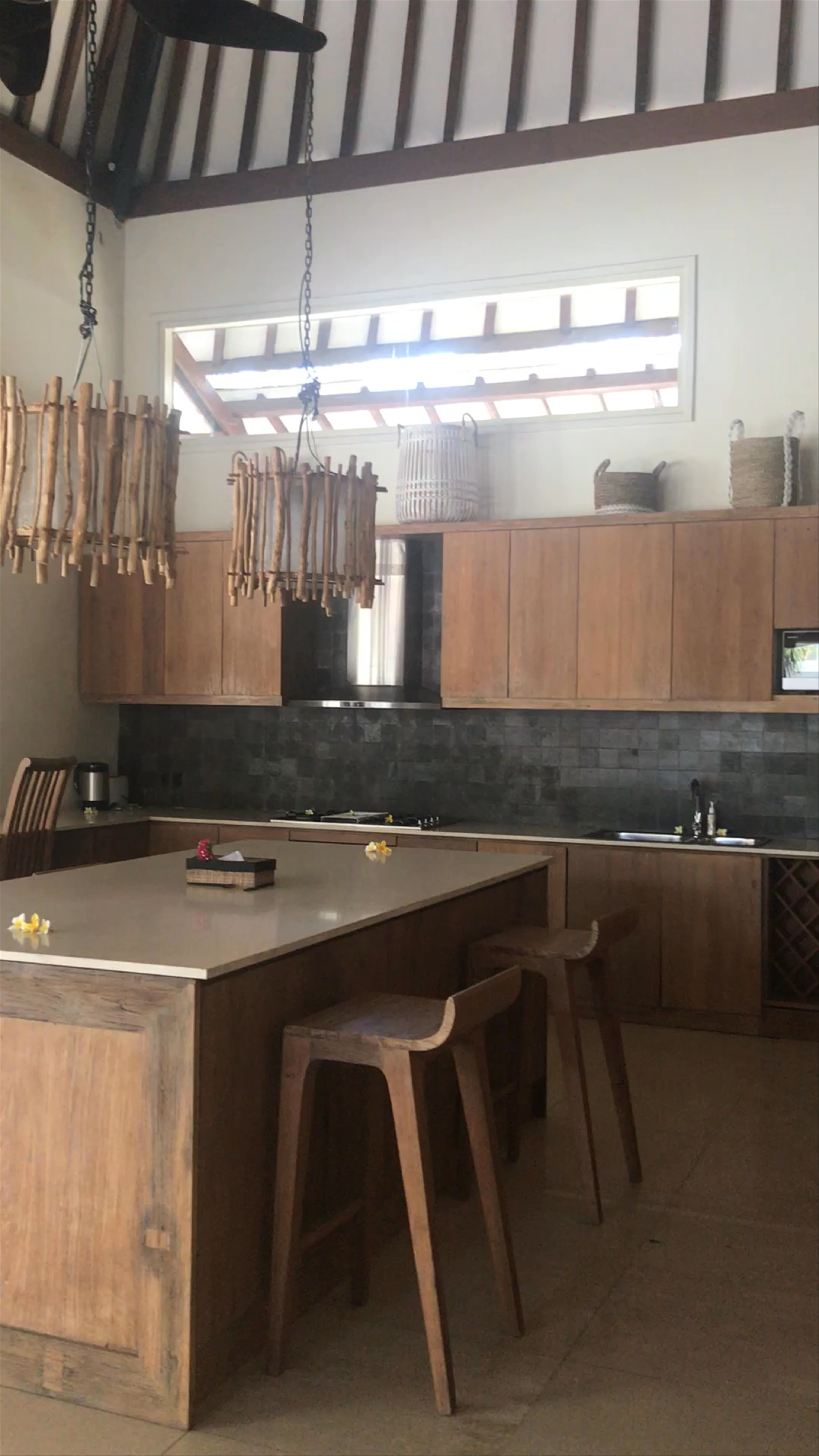 Kelapa Villas Modern Tropical Kitchen at Gili Trawangan