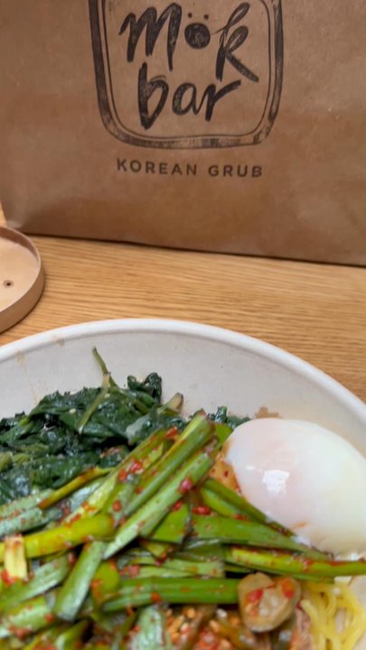 Mokbar - Pouring my VERY HOT chicken broth into my yummy good bowl of CHICKEN RAMEN. - Korean Near Me - New York, New York