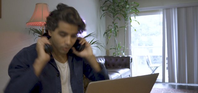 Man starting a video call