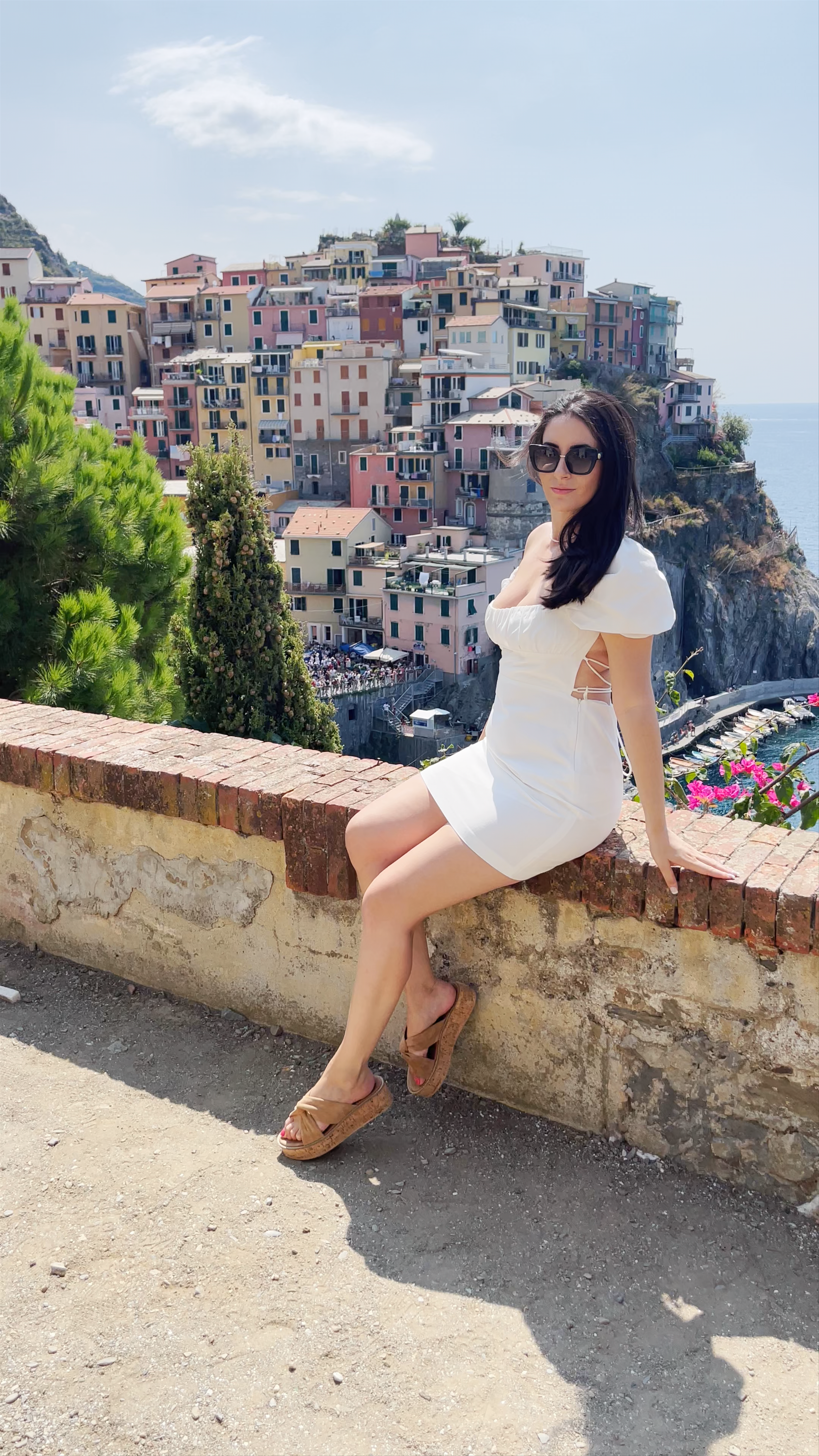Scenic Views at the Cemetery of Manarola, Liguria, Italy