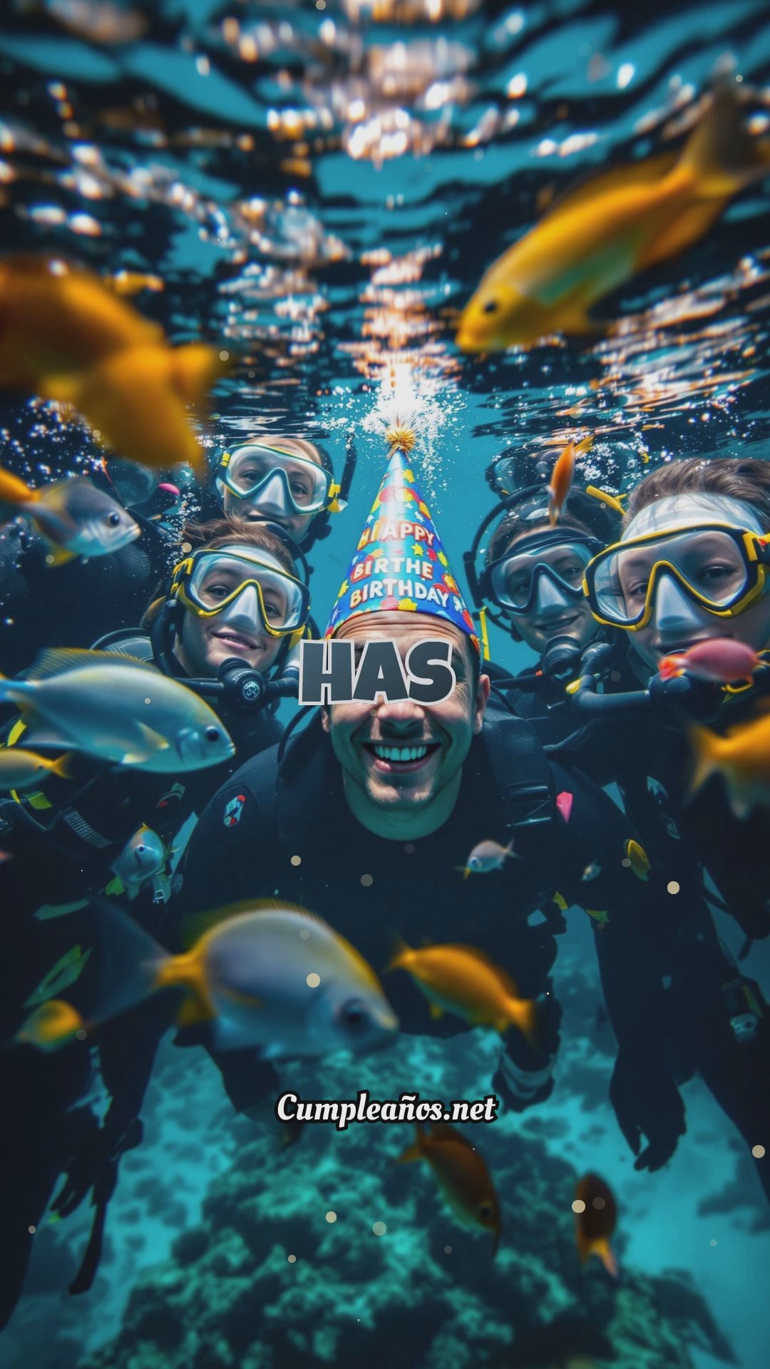 Fiestas de cumpleaños bajo el agua: Pastel y buceo