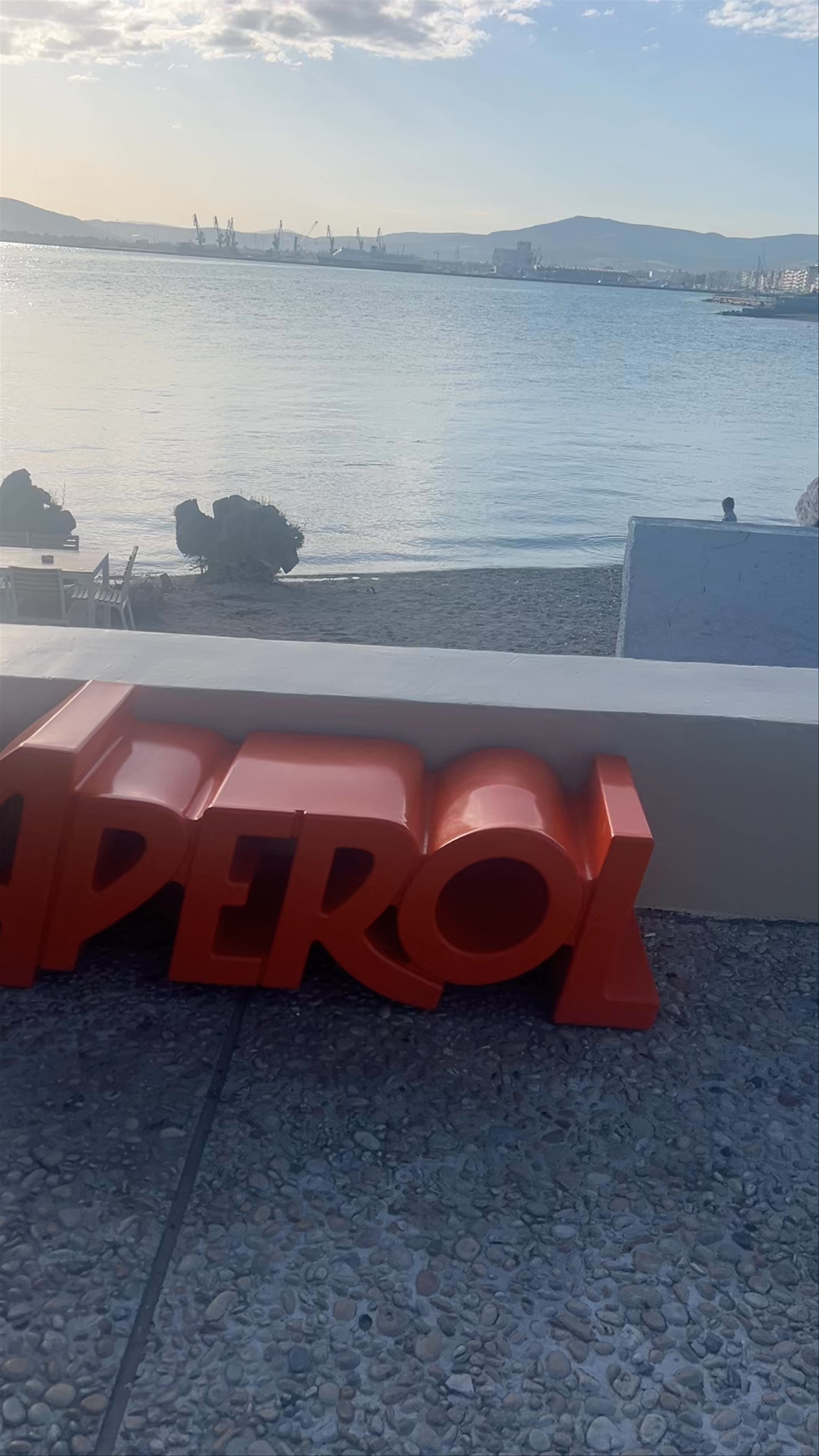 Isalos Beach Club at Plastira Beach, Volos, Greece - Sunset Serenity