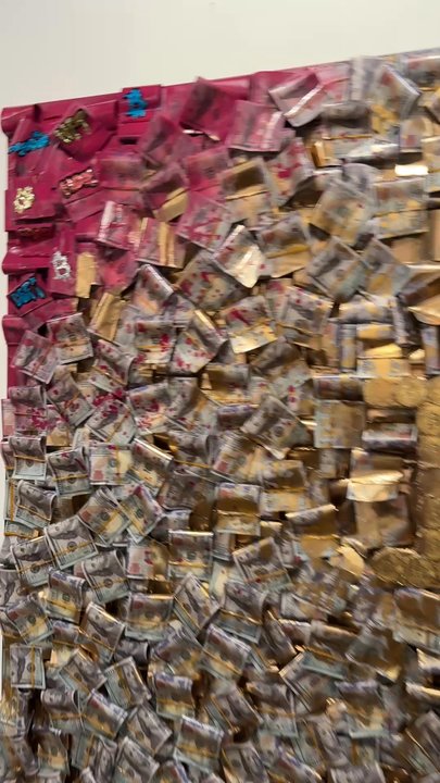 Aura Copeland Gallery - "The Golden Bitcoin Cascade" by Valeriia Popova - Art Galleries Near Me - Miami, Florida
