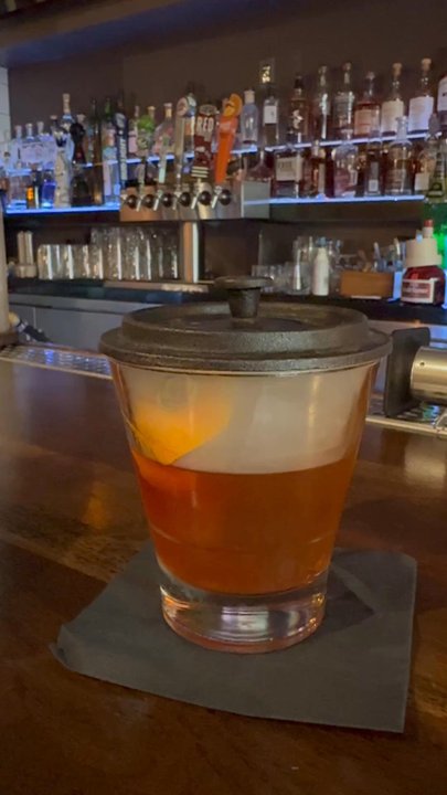 District - Smoked Old Fashioned - Cocktail Bars Near Me - Los Angeles, California