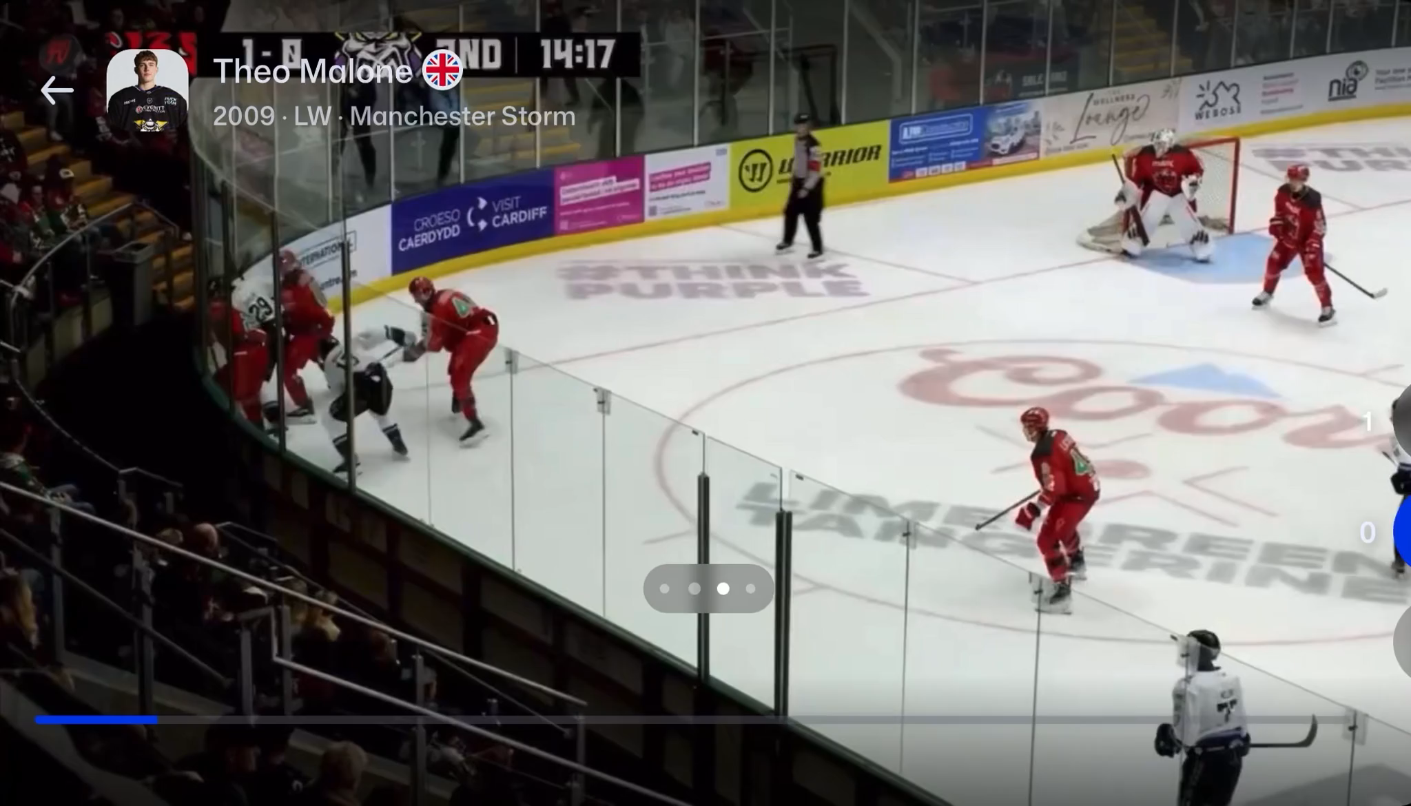 Theo Malone: Right Wing Highlights & Puck Composure | Manchester Storm