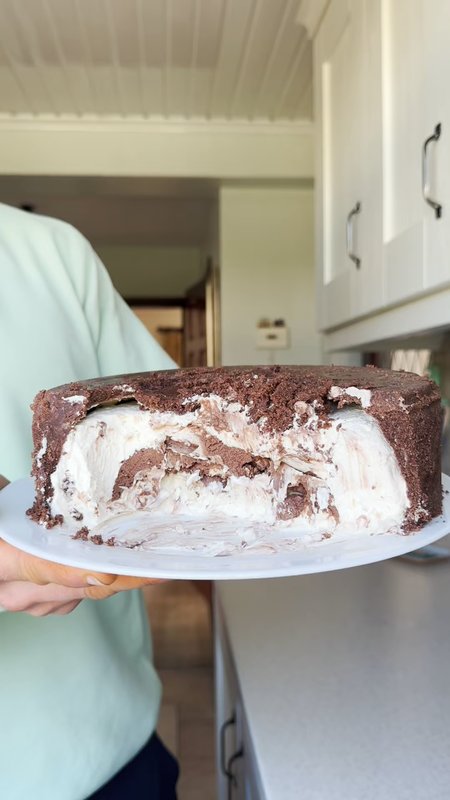 Upside Down Chocolate Cheesecake