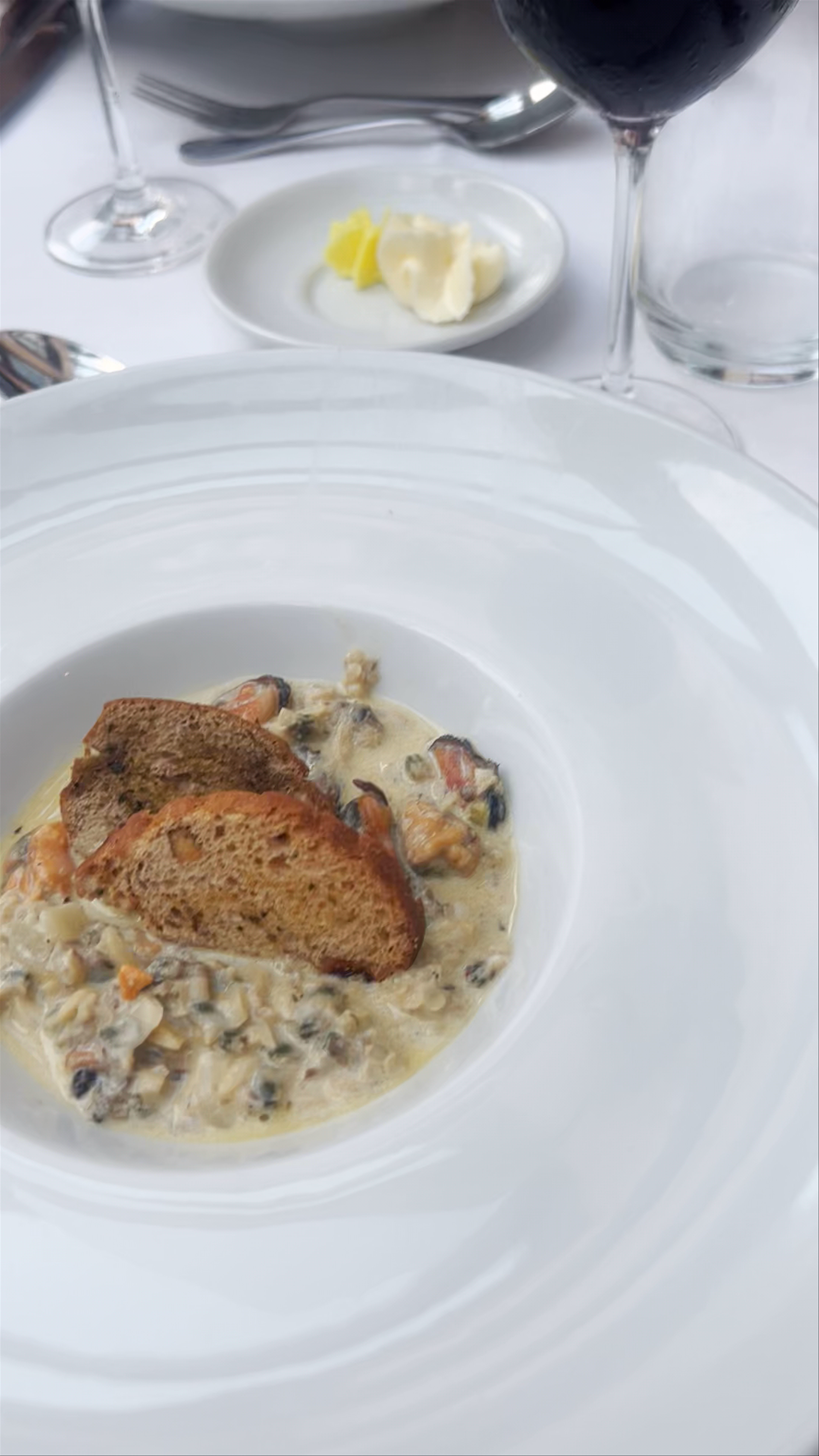 Creamy Seafood Delight at Pestana Miramar, Funchal Madeira