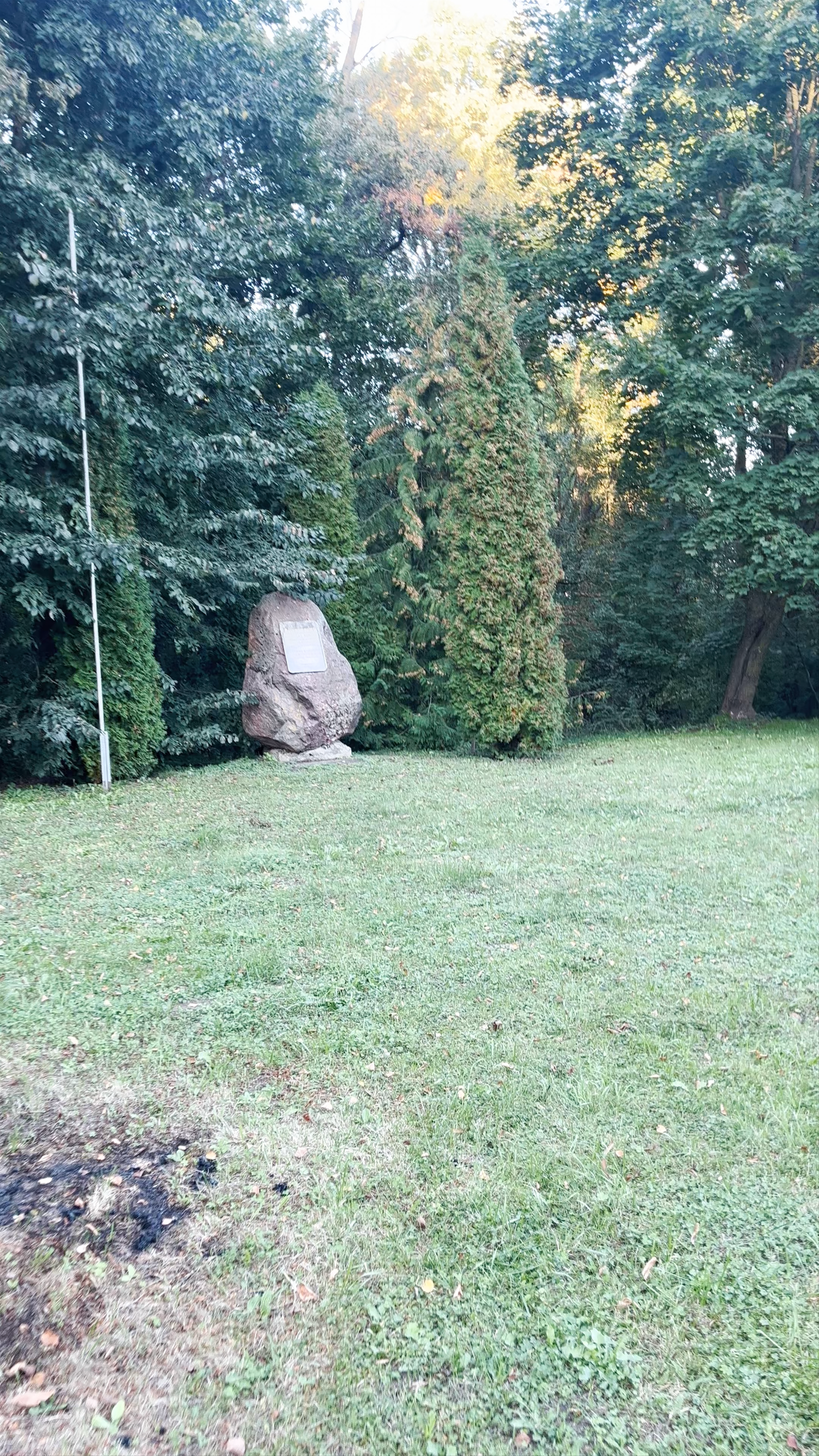 Paminklinis akmuo Mykolui Repšiui atminti: A Quiet Tribute in Saločiai, Lithuania