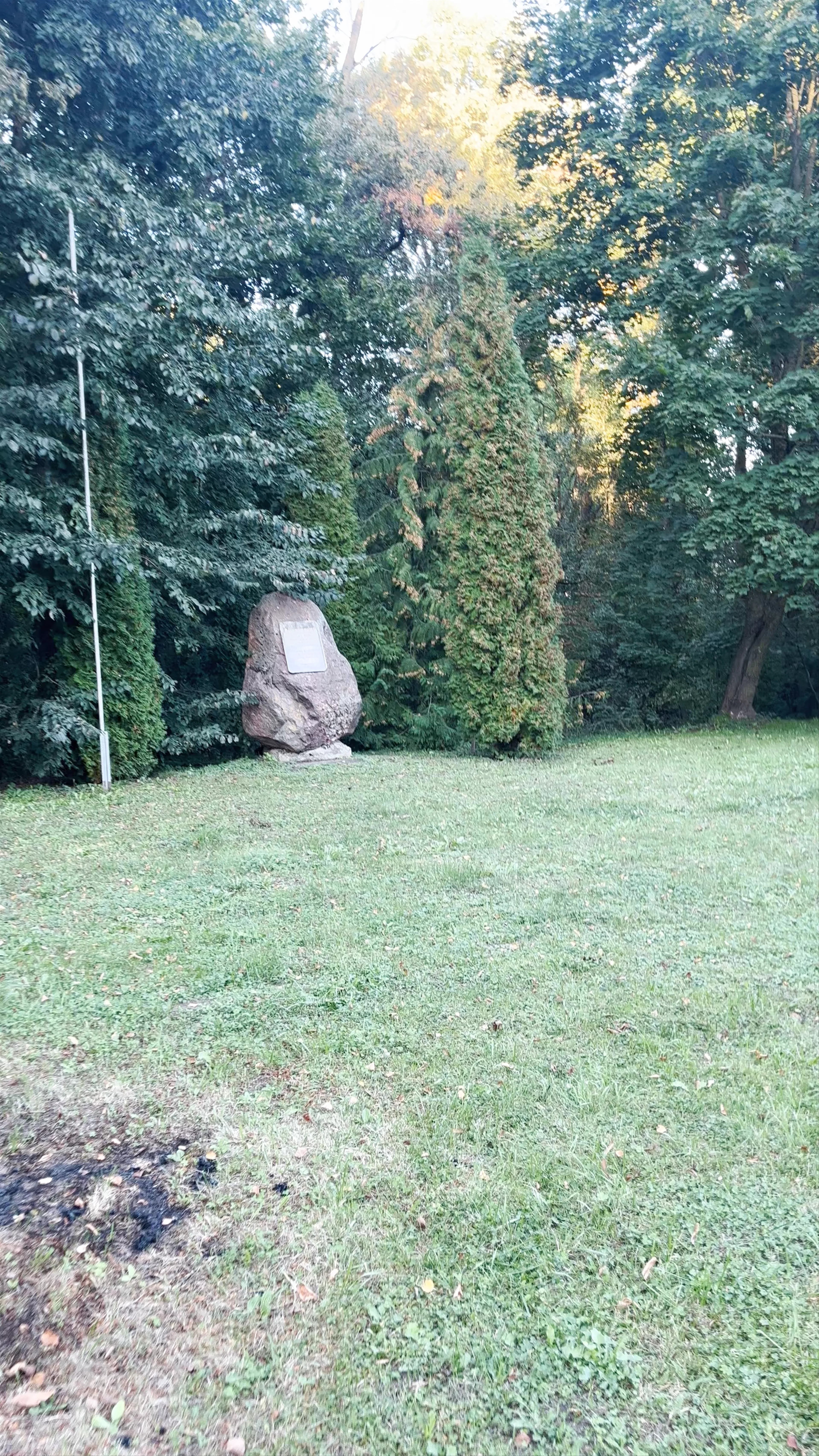 Paminklinis akmuo, skirtas pasieniečiui Mykolui Repšiui atminti, Saločiai