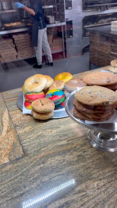Times Square Pizza & Bagels - Video of bagel variety - Pizza Near Me - Temecula, California