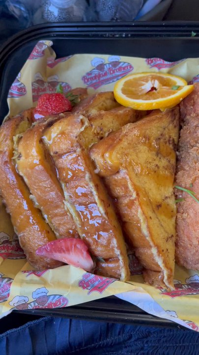 Breakfast Brothers - Salmon and French Toast Plate - Breakfast & Brunch Near Me - Arlington, Texas