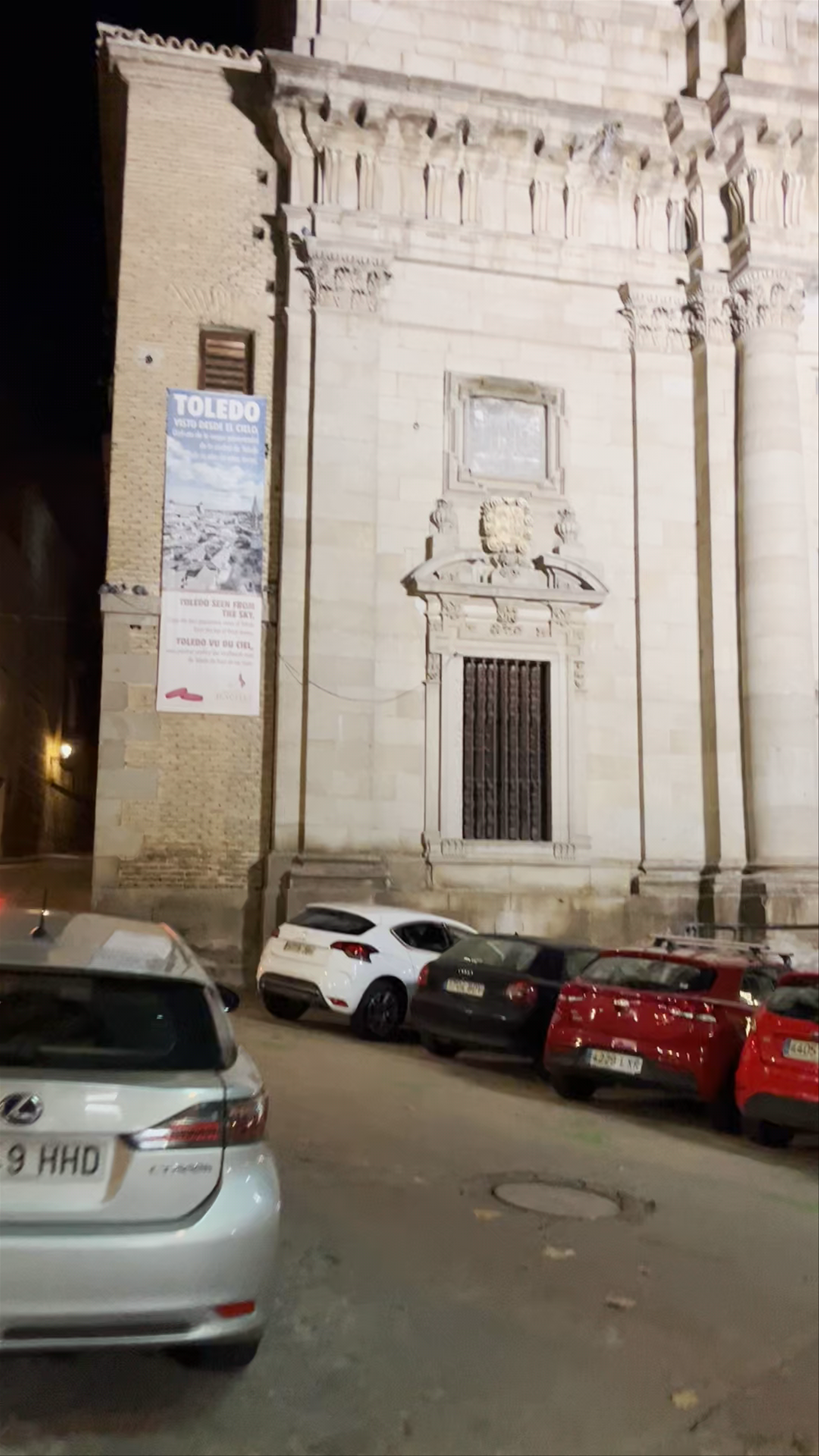 Iglesia de los Jesuitas (San Ildefonso) Illuminated at Night in Toledo