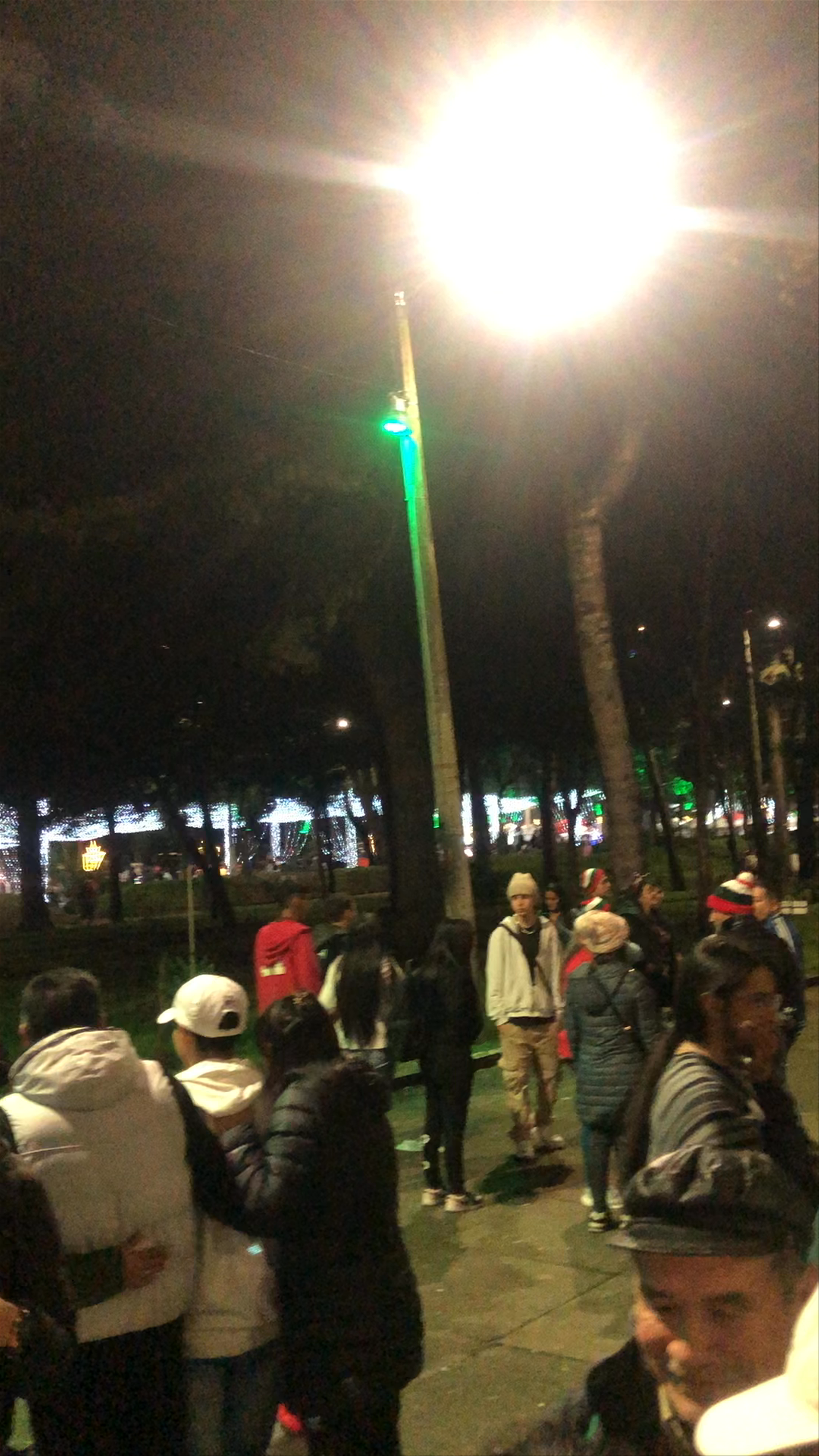 Festive Night at Parque Nacional, Bogotá