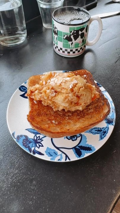 Martini Brunch - Honeycomb Toast -- theeee Best Appy - Cocktail Bars Near Me - Mount Vernon, Washington