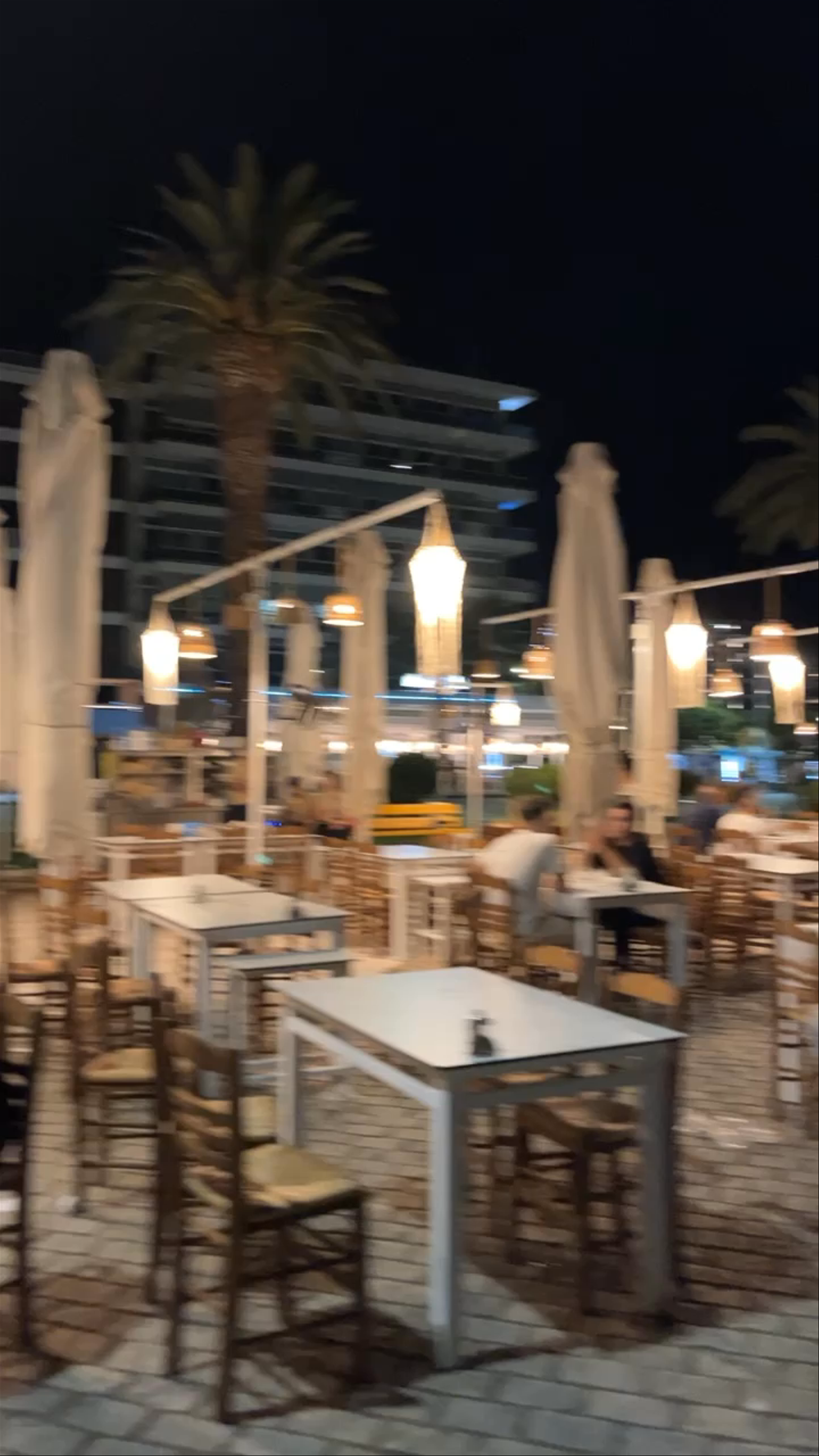 Nightlife Stroll at Kavala Port, Greece