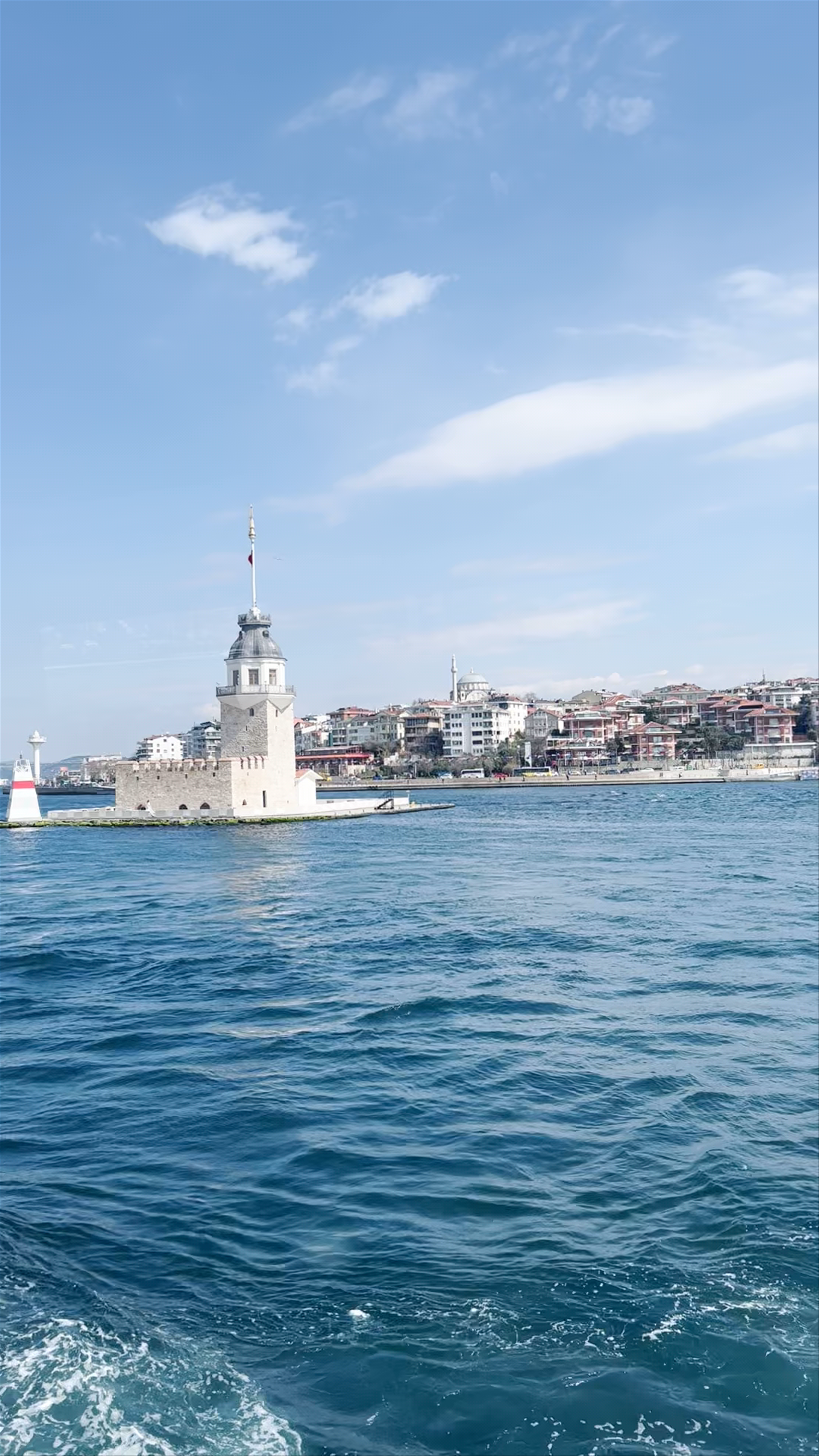 Enchanting Views of Maiden's Tower and Bosphorus from Salacak, Istanbul