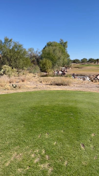 Del Lago Golf Club - 18th Tee - del Lago Signature Hole - Golf Near Me - Vail, Arizona