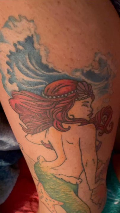 Excalibur Tattoo - Video of mermaid leg - Tattoo Near Me - Augusta, Georgia