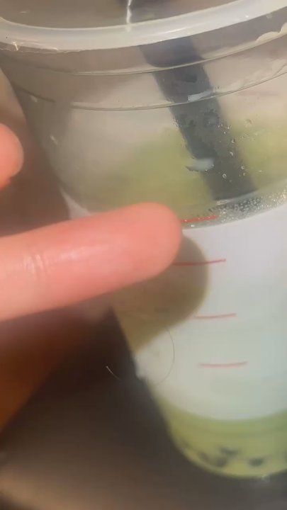 7 Leaves Cafe - as I was drinking my matcha drink and about to swallow a boba a hair was inside my drink. - Coffee & Tea Near Me - Downey, California