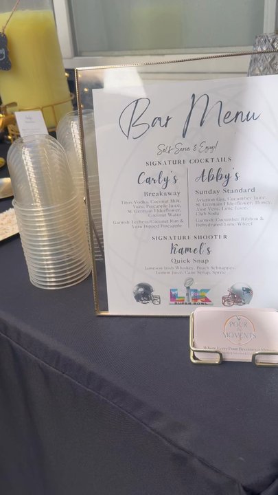 Pour the Moments - Bar set up - Bartenders Near Me
