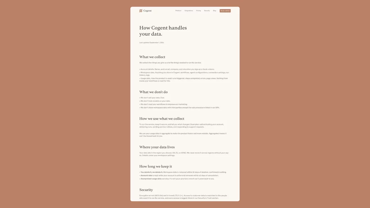 Privacy and Terms pages done for my next framer template, Cogent.Legal pages are part of the product too.