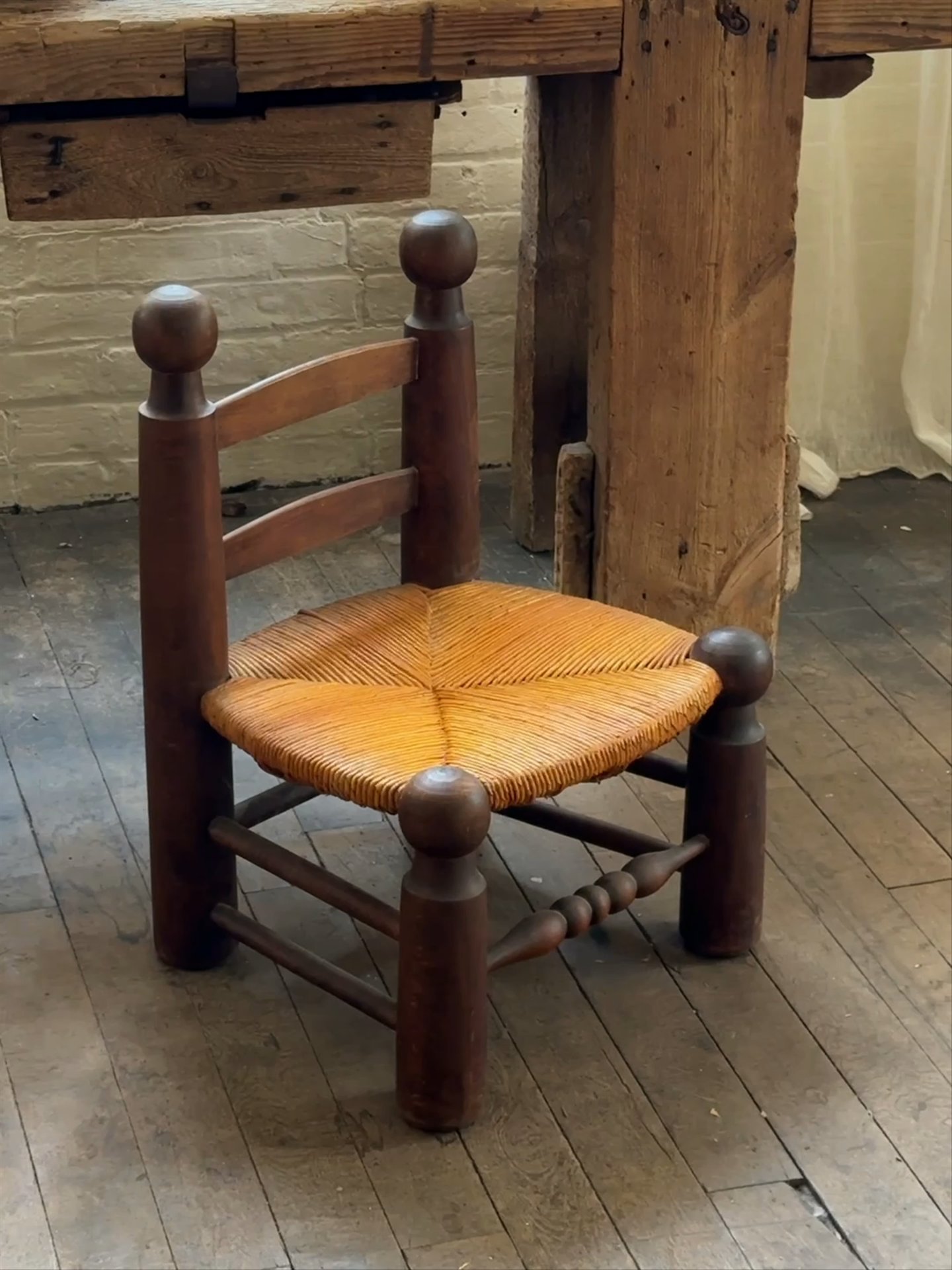 French Low Fireplace Chair