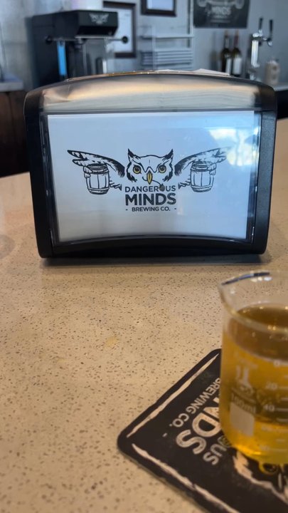 Dangerous Minds Brewing Company - Suave taster, Stein of Ein pint, and a tatted hooter! - Breweries Near Me - Pompano Beach, Florida