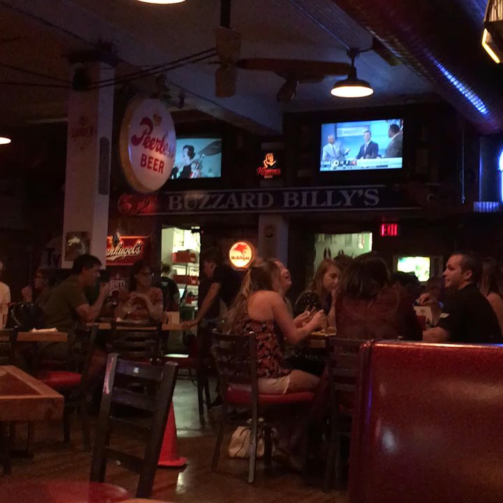 Buzzard Billy's - Yes those are fish on the ceiling fan - probably the freshest seafood in the place! - American Near Me - La Crosse, Wisconsin