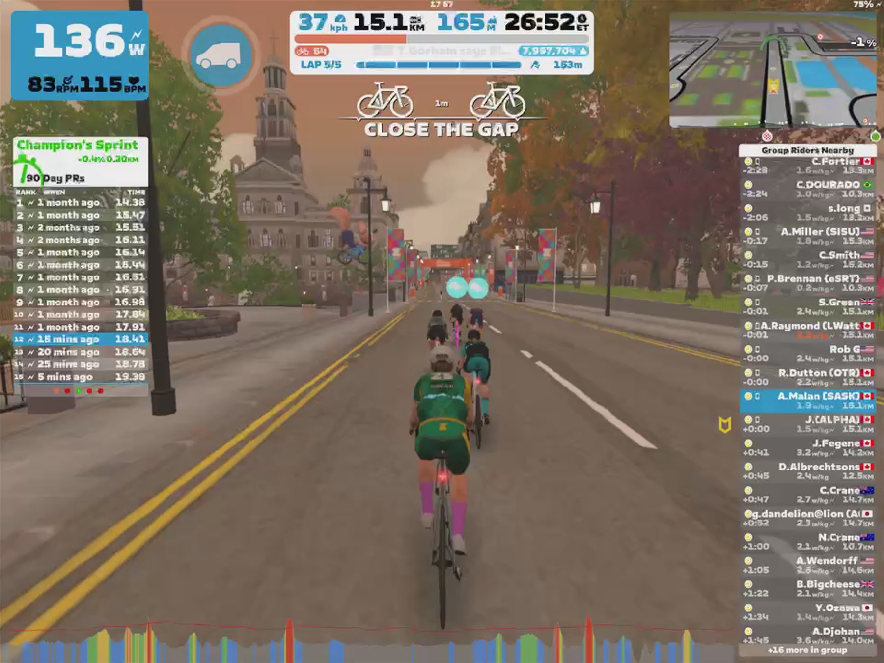Zwift - Group Ride: Zwift Racing League | WTRL - Group Recon Ride (The Alpha Collective) (D) on Glasgow Crit Circuit in Scotland