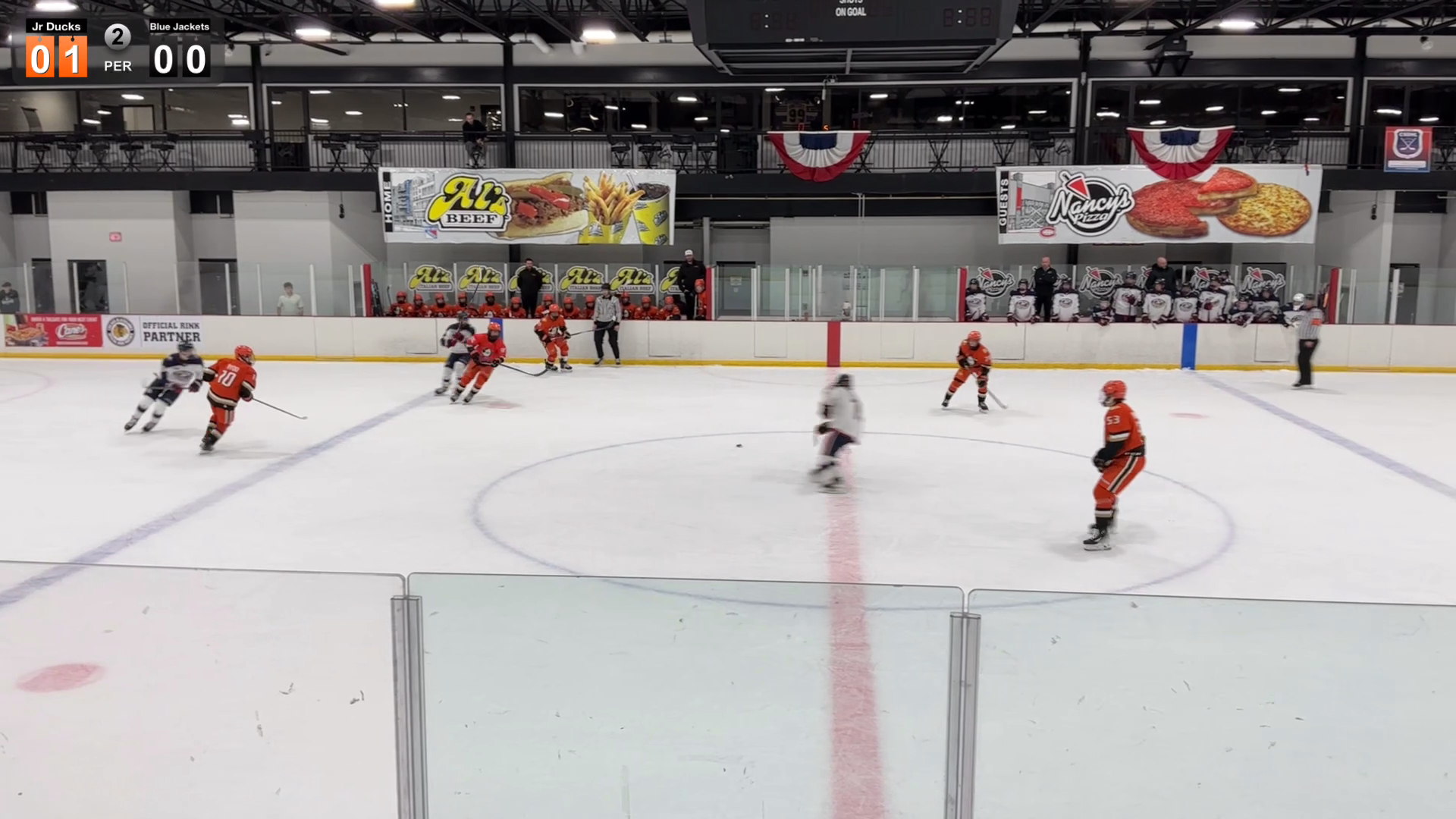 Open ice step up and line hold