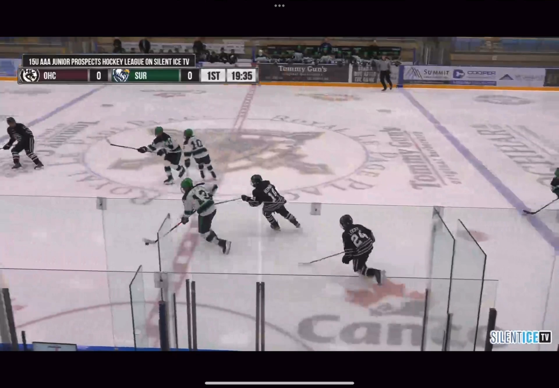 Phasith Pongvittised Scores in first period 31 second for Surrey Eagles HA