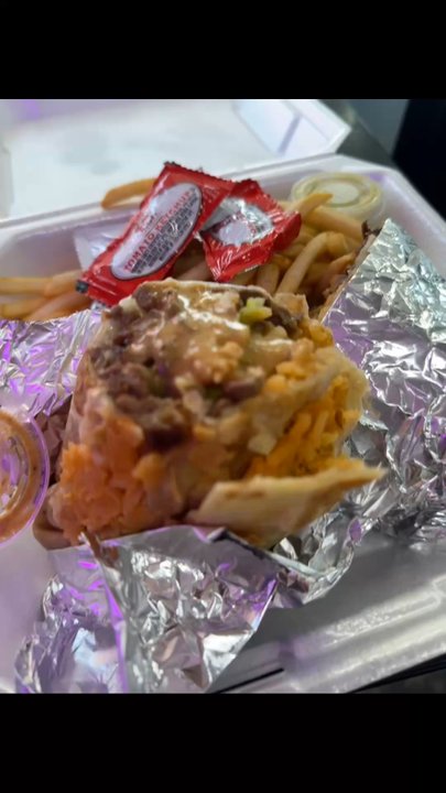 La Super Icecream - i thought the burrito only came by itself, i was so surprised when it came with fries cause it was so cheap,it was so big and hefty too - Ice Cream & Frozen Yogurt Near Me - Dallas, Texas