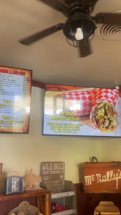 McNally’s Outpost - Great menu offerings and loved this sign. - Burgers Near Me - Kernville, California