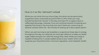 Staple Recipe | Adrenal Cocktail