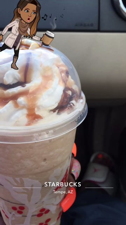 Starbucks - Carmel Frappe Mocha Drizzle - Coffee & Tea Near Me - Tempe, Arizona
