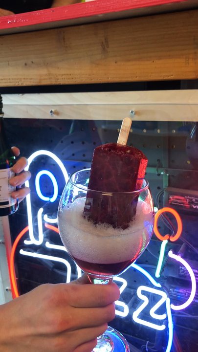 Pop Fizz - Champagne Paleta Mimosa! They have liquor at this place?! - Ice Cream & Frozen Yogurt Near Me - Albuquerque, New Mexico
