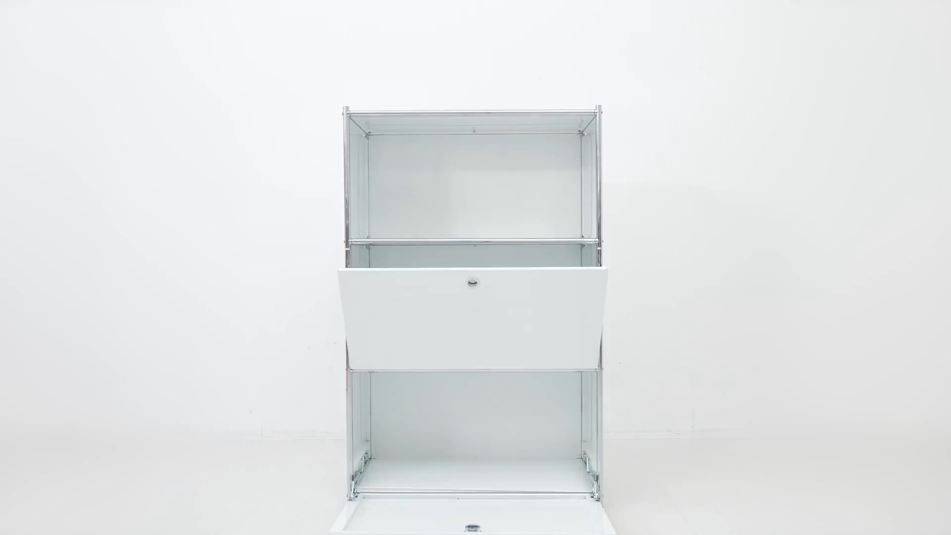 Cusso Stainless Steel 2 Door Cabinet - Pure White