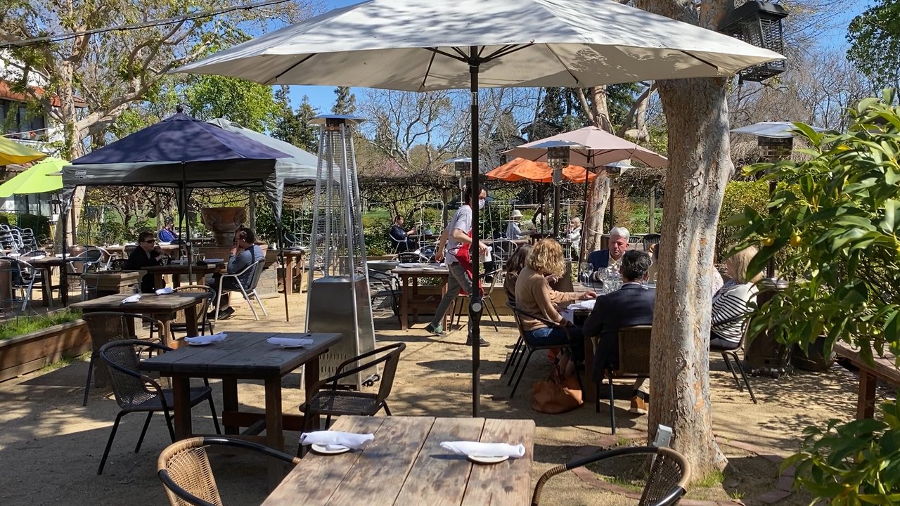 Osteria Fasulo - The beautiful dining patio. - Italian Near Me - Davis, California