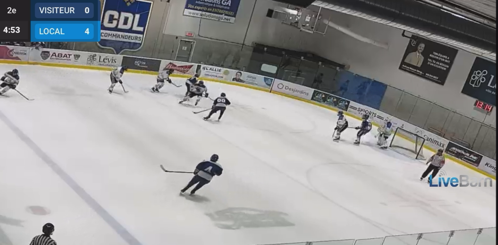 Malik Bouchard's Offensive Play | Collège de Lévis M18 D1 vs Paul-Hubert M18D1