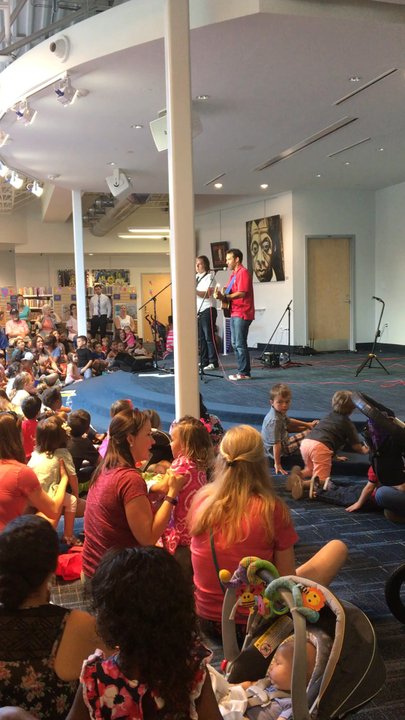 Orange County Library System-Chickasaw Branch - Someone is visiting from PBS kids! Nice little concert for the kids - Libraries Near Me - Orlando, Florida